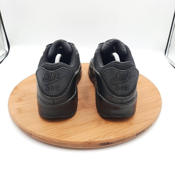 Nike Air Max 90 Womens Size 8.5 Shoes Triple Black Athletic Sneakers - Picture 4 of 10
